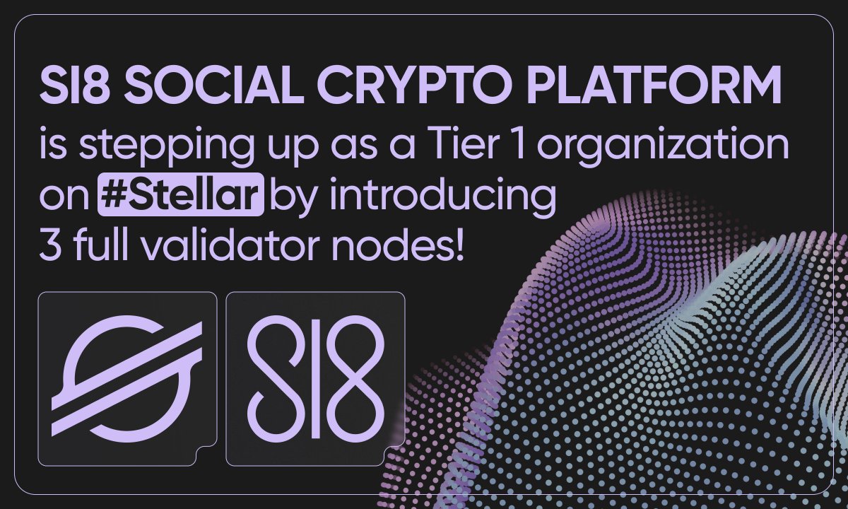 📣Cassator Corp., being a Sl8 Social Crypto Platform owner and developer, is stepping up as a Tier 1 organization on @StellarOrg by introducing 3 full validator nodes!🚀 This move deepens our commitment to decentralization, bringing us closer to bridging the gap for the unbanked…