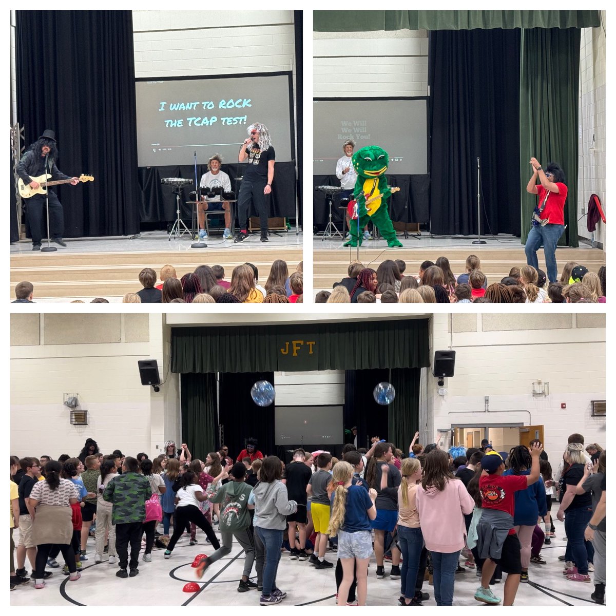 The smiles. 😀 The energy. The cheers. The joy. The excitement. The singing. The dancing. The talent. 🐸 @JackTFarrar is ready to rock the TCAP test. Special thanks to our @TullahomaCoC CEO Partner from McMurr’s who served as the DJ for this event! Whoop, whoop! 🎉🎉