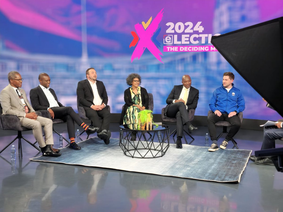 #PowerToTruth 2024 Election Debate underway! National Chairperson @ME_Beaumont has joined representatives from other political parties for an engaging and lively debate on eNCA, hosted by @JJTabane. Tune in now on eNCA (DStv Channel 403)!