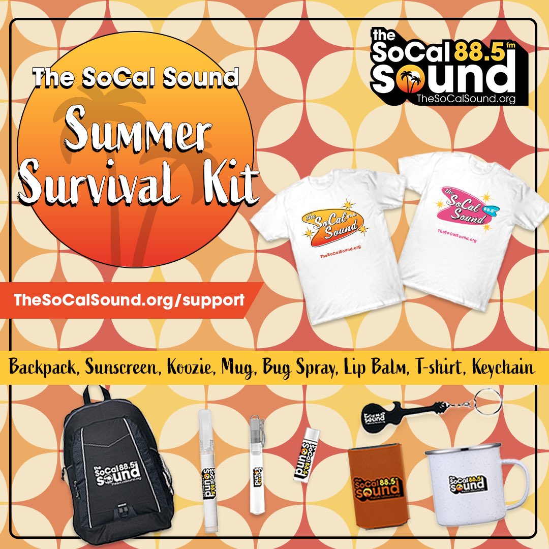 Cool merch alert! Support “The SoCal Sound” during this pledge drive and grab a gift!