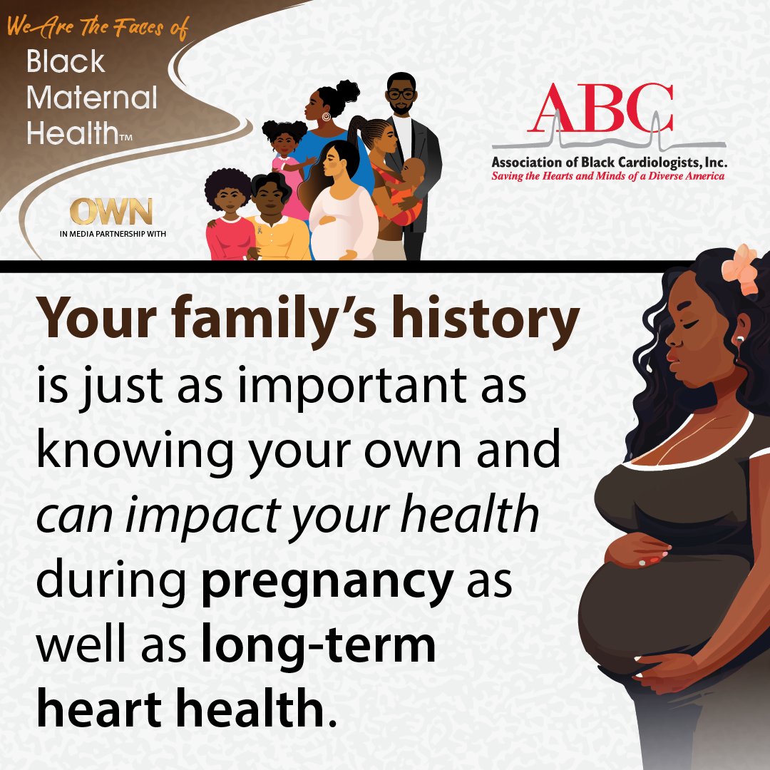 We salute our partner, the Association of Black Cardiologists, for their efforts to educate women and families about behaviors that can improve Black Maternal Health. @abcardio1 Learn more: loom.ly/XiEzhNo #FacesOfBlackMaternalHealth #ABCardio4Moms #blackhealth