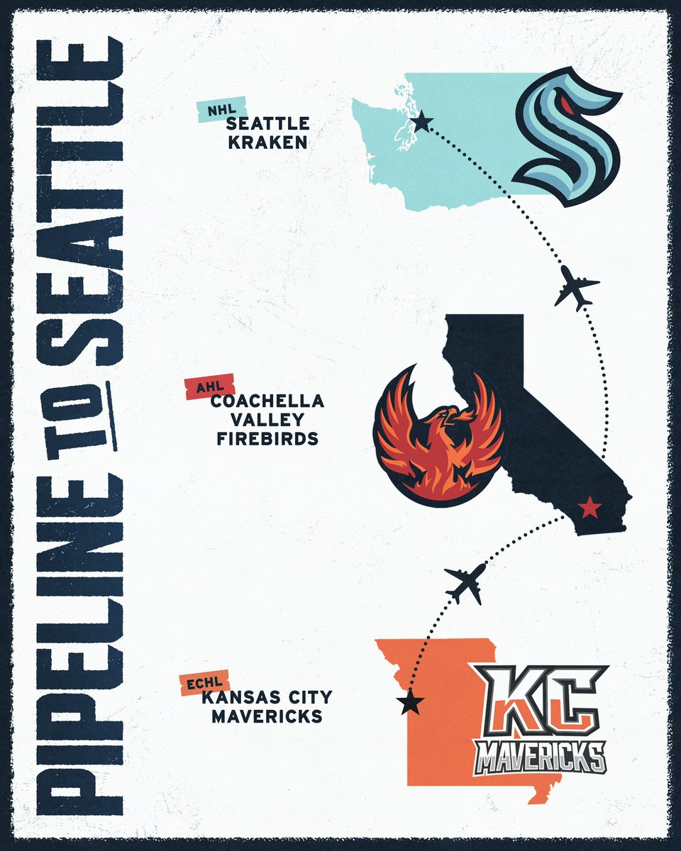 #SeaKraken pipeline 📈👀 The Seattle Kraken have renewed their affiliation agreement with the @kc_mavericks.