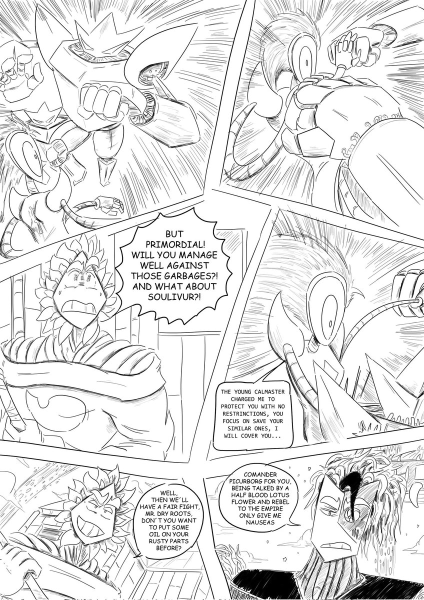 Knight of HOPE (DS) - Pag 11 Cap 31 (🇪🇸/🇬🇧) // Primer intento de traer la version sencilla de KOH, no quiero que mi obra quede meses estancada para solo sacar una pagina al mes con calidad suprema, ¡Esto parece mas divertido! 🤩 #webcomic #digitalartwork #comic #oc #CartoonArt