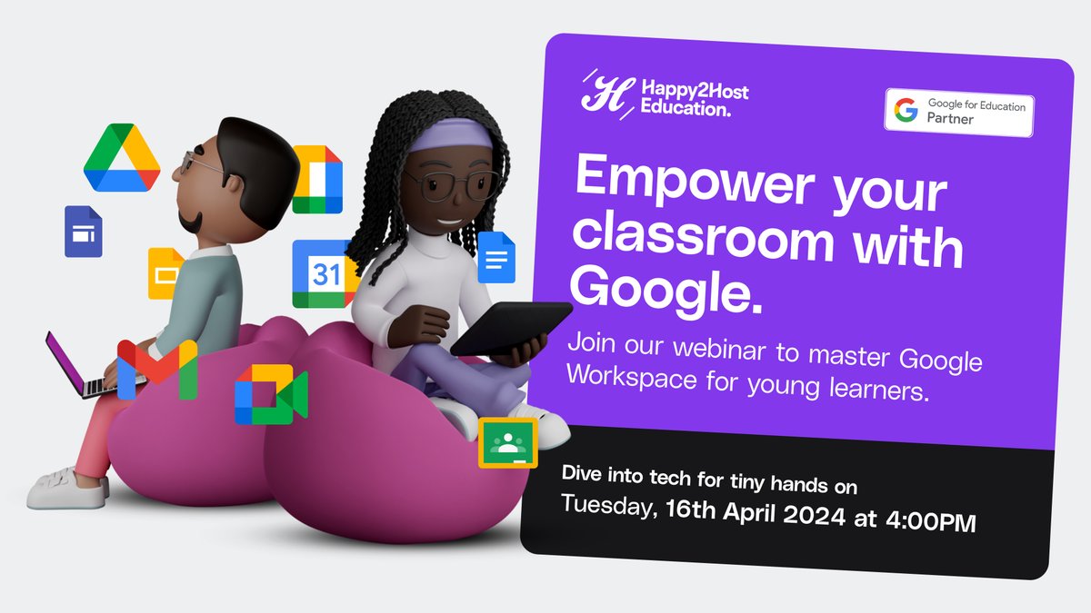 🔍 Dive deep into Google Workspace for young minds! 🔍 Join us tomorrow at 4pm for FREE immersive Tech Tuesday session. Learn how to introduce tech to Key Stage 1 & 2 students and unlock endless possibilities. Register today: bit.ly/4aPz9yE #TechForKids #EdTechPD