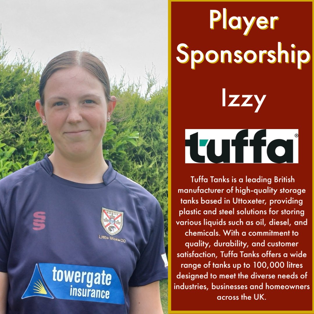 LittleStokeCC's tweet photo. We are delighted to announce the first player sponsorships of the season! Thanks to @unitetheunion &amp; @TuffaTanks !

BRAND NEW this season, we are offering a Player Sponsorship package. £100, including your company on our website along with regular promotion on our social media! https://t.co/LtWnaayf3Z