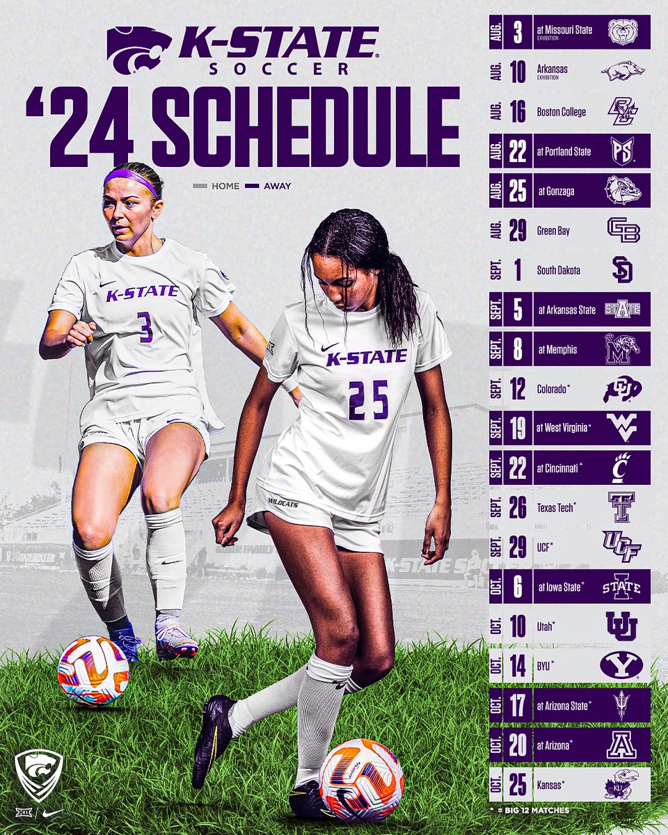 KStateSOC's tweet image. Mark your calendars ✍️

The Fall 2024 schedule is here! 

#KStateSOC