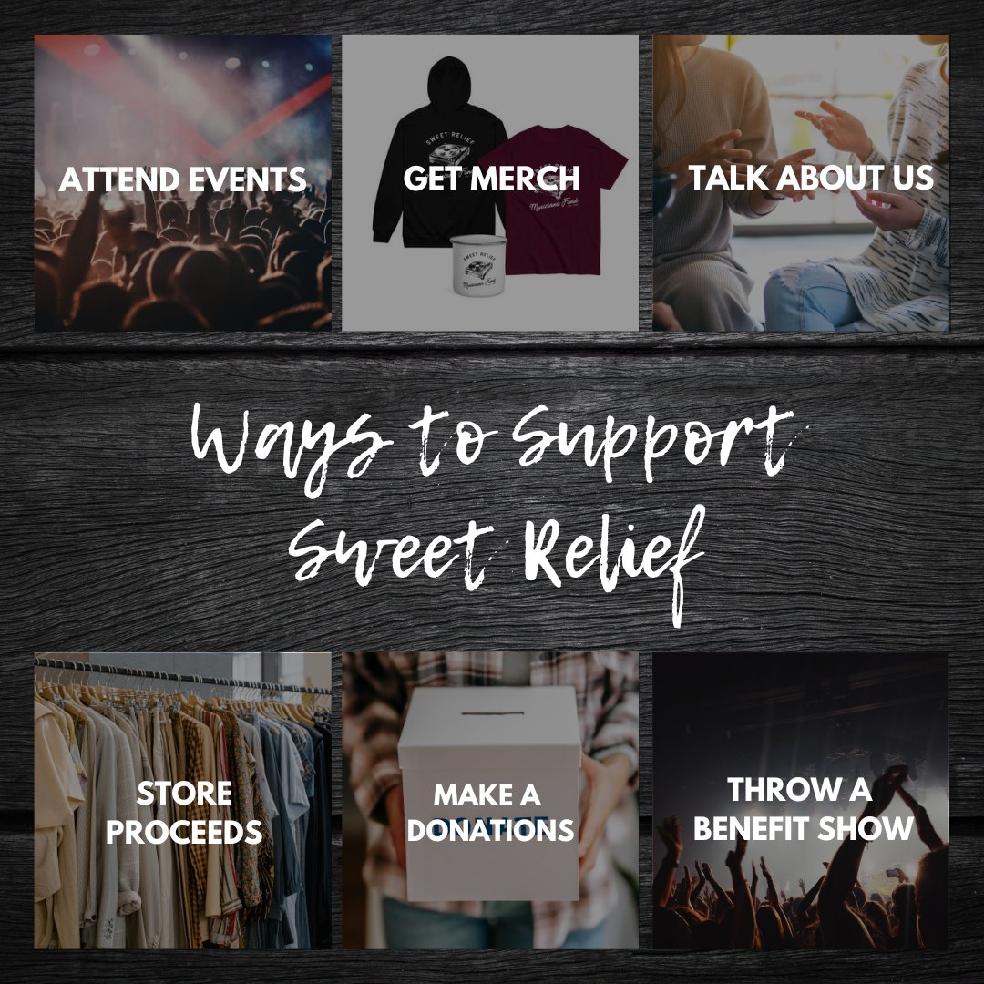 There are so many impactful ways to support Sweet Relief Musicians Fund! Head to our website to learn how you can get involved 👉 sweetrelief.org/ways-to-support