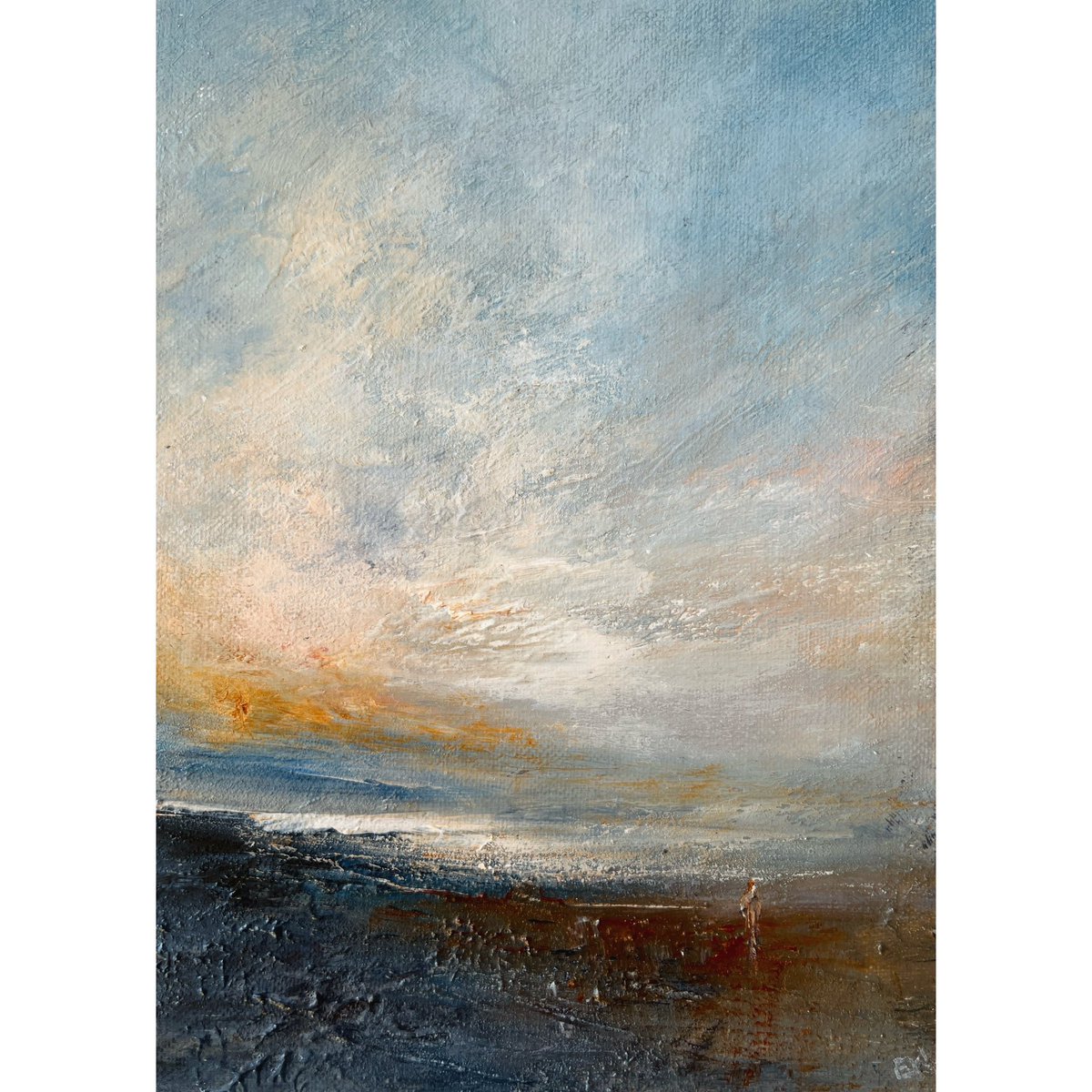 ‘Sienna Skies’ was one of those that found a new home in the first weekend of @YorkOpenStudios. Come along 20/21st April for the second & last look!