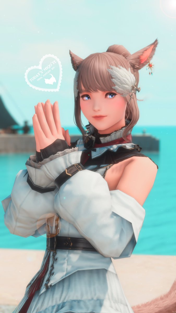𝙶𝚘𝚘𝚍 𝚖𝚘𝚛𝚗𝚒𝚗𝚐🐈🤍

Thanks #LGC_FF14 for carrying me to get chest and arm pieces!🤍

#おはミコ #ミコッテ #にゃあロゴ 
#FF14 #FFXIV #GPOSERS #FF14SS