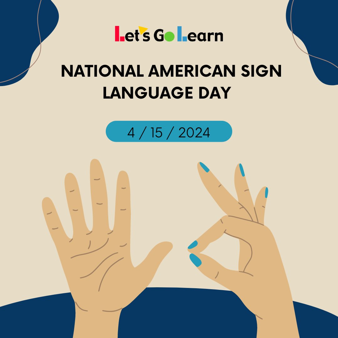 ⭐️🧏Today is National American Sign Language Day (ASL)! Today we celebrate ASL and all who use it! 
#NationalASLDay #NationalDeafHistoryMonth