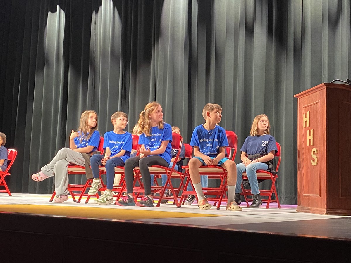 AtkinsonElem's tweet photo. A big "Cougar Congratulations" is in order for our ATK Spelling Bee Team! They brought home the second place trophy from the district competition. Well done, Pepper, Keira, Pierce, Pryor, Alice, Emma, Ms. Coggins, &amp; Mrs. Luther -- we're so proud of your hard work!

#WeAreATK🐾 https://t.co/EVG7EWuags
