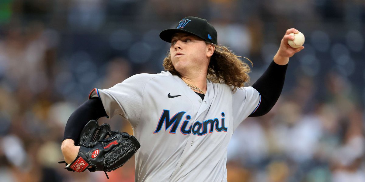 JustBB_Media's tweet photo. Max Meyer in 3 starts: 

17 IP 11 H 4 R 3 BB 14 K 2.12 ERA 0.82 WHIP 

All other Marlins starters: 

59.2 IP 66 H 42 R 14 BB 55 K 5.47 ERA 1.35 WHIP 

Marlins record in Meyer starts: 2-1

Marlins record in all other starts: 1-12 https://t.co/kKpIT9cbs1