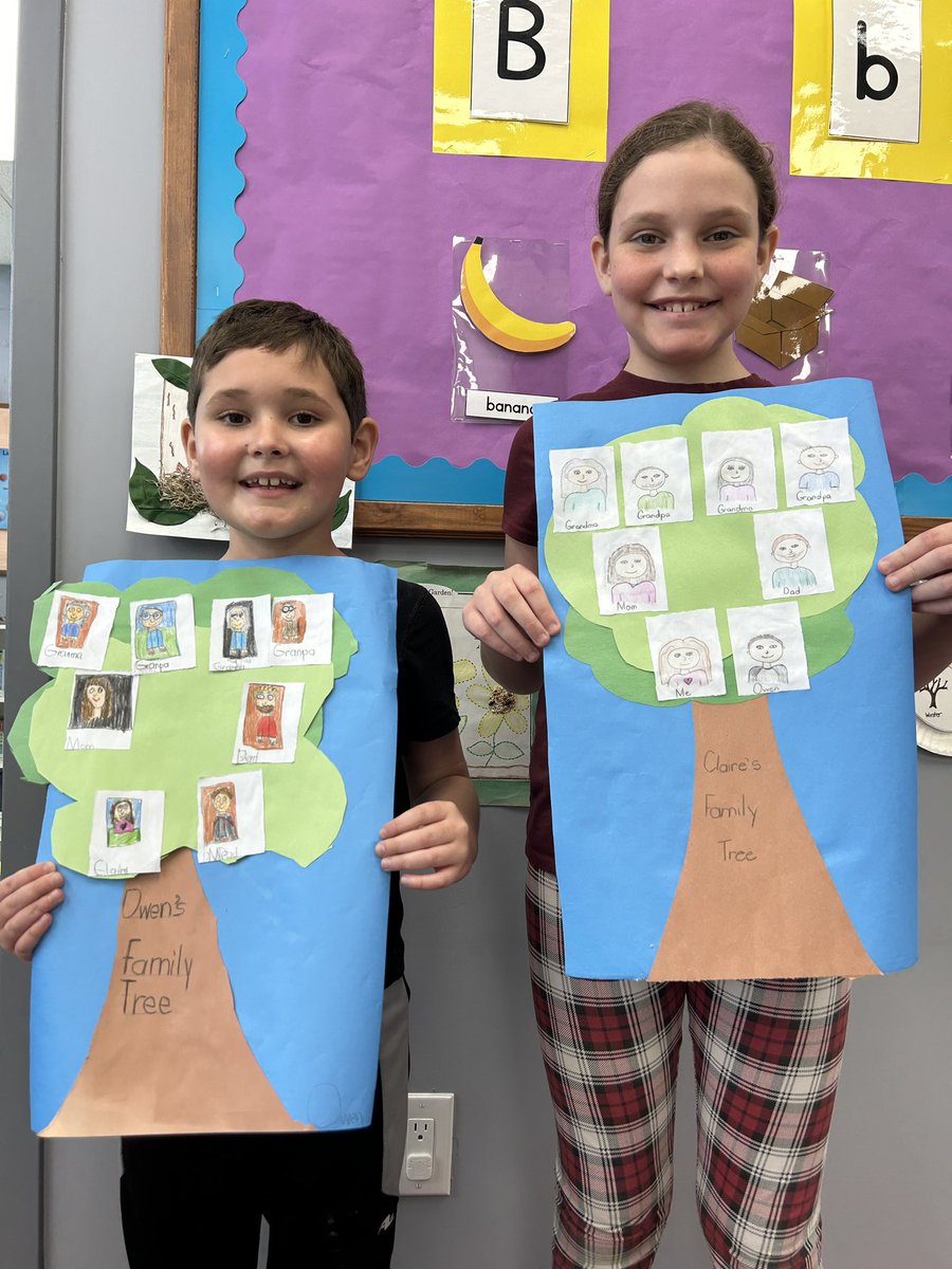 KinderKollegePS's tweet photo. The KinderKollege Kids finished their Family Tree π³ Projects in Art Class! Now doubt about it, our KinderKollege Families have strong πͺ roots! #familytree #family #familytrees #familytreeart #familytreeproject #strongroots #artclassesforkids #artclass https://t.co/vT9HA4g62V