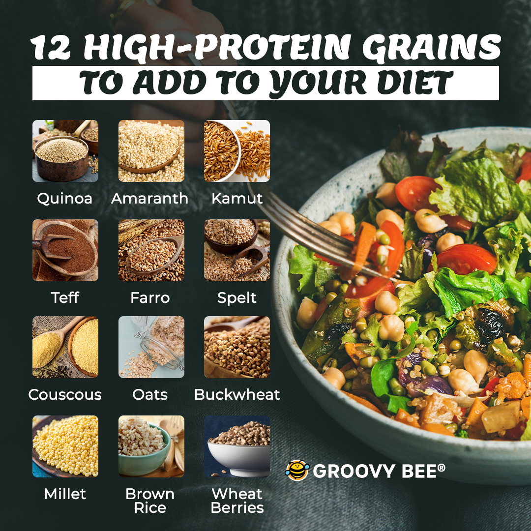 12 High-Protein Grains to Add to Your Diet

#healthydiet #wellness #goodfood #smartchoice #detox #eatsmart #healthyoption #healthyliving #healthylifestyle