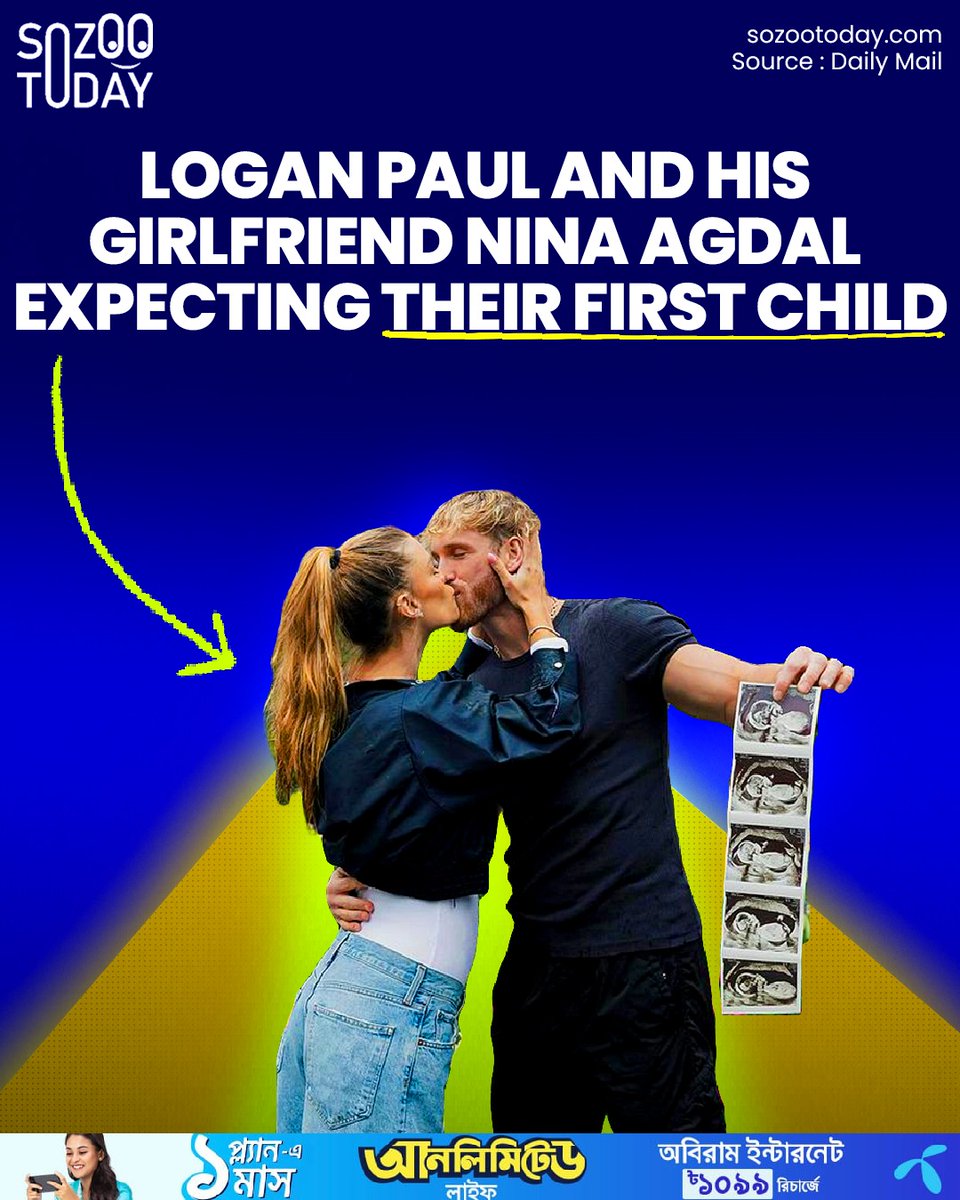 #NinaAgdal #LoganPaul #PregnancyAnnouncement #CelebrityNews #Instagram #CelebrityCouple #Parenthood #FamilyNews #DailyMail #sozootoday #sozoo