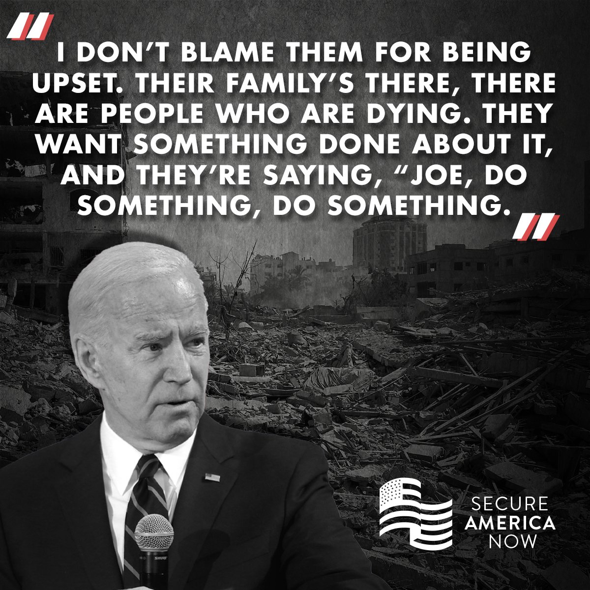 SecureAmerica's tweet photo. Demand Biden stops being soft on Iran, imposes tough sanctions, and makes them take responsibility. #IranAttackIsrael #BidenWorstPresidentEver #SecureAmericaNow https://t.co/7eW4WZJ7O0