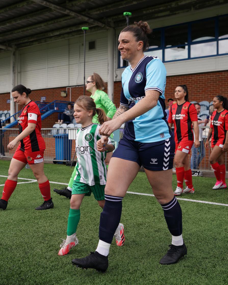 Holly had such a great time watching Wycombe Wanderers Women yesterday, she now wants to move to High Wycombe to become a Chairgirl! Thanks to everyone who made her afternoon so special 🩵💙 @WWFCWomen