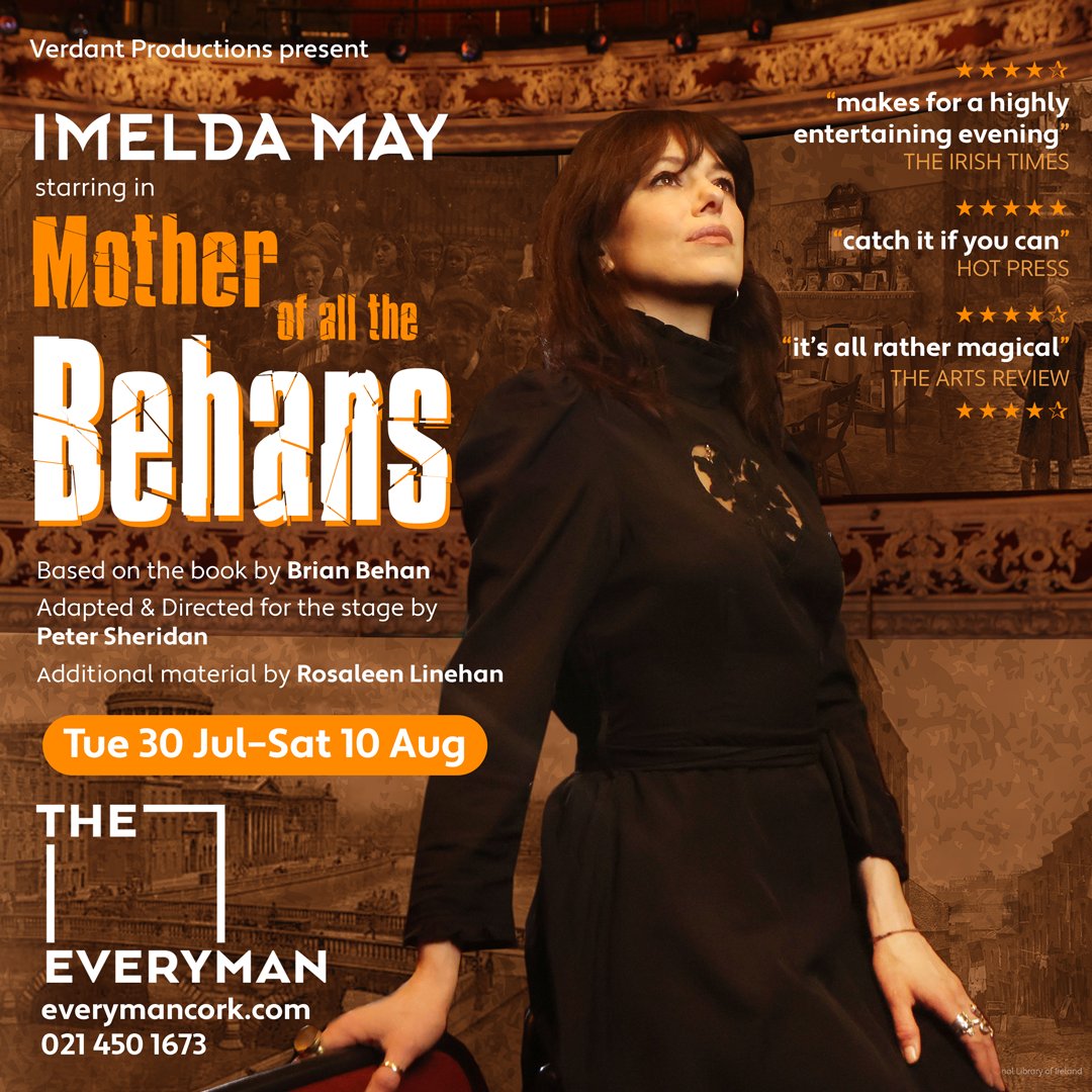 ★★★★★ 'Catch it if you can' - Hotpress ★★★★ “it’s all rather magical. Taking your breath away a little… a fitting tribute to a remarkable woman” – The Arts Review @ImeldaOfficial stars in Mother of all the Behans in Aug. Do not sleep on this! bit.ly/4cVi5Jk