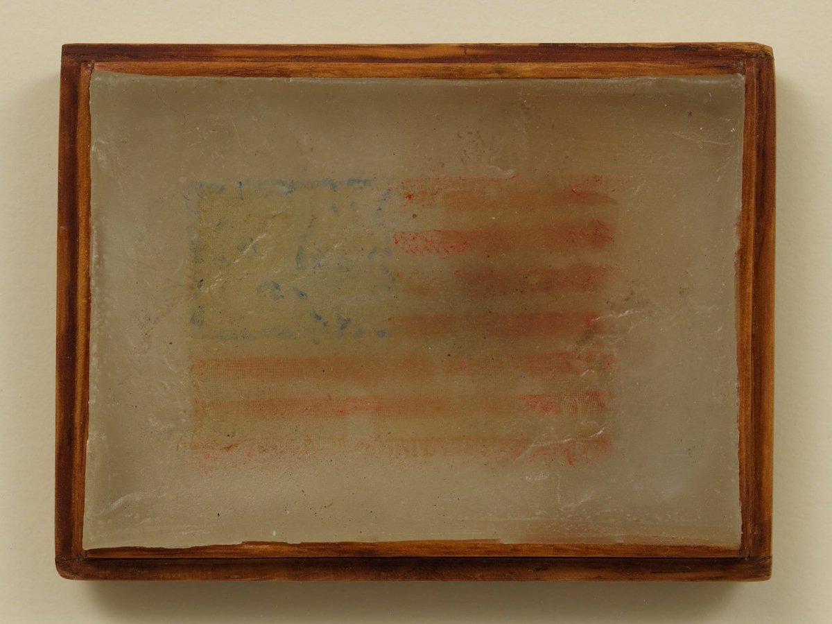 @metmuseum @ChristiesInc @WhiteHouse Flag (1958) | Jasper Johns (Craig F. Starr Gallery)