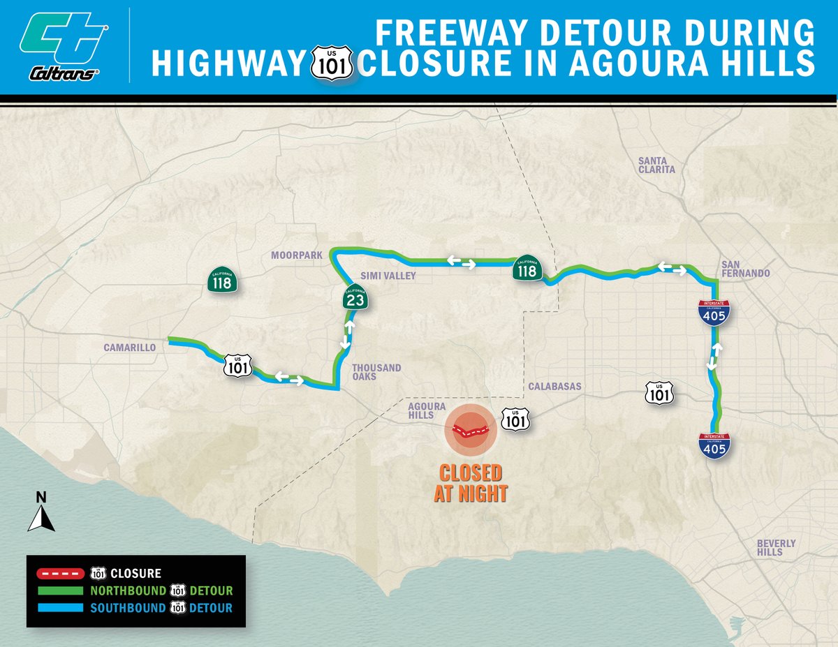 *Reminder* All lanes of SB US-101 will close from Chesebro Rd to Liberty Cyn Rd from 11pm-4am Mon-Fri for several weeks starting Mon 4/15. Virtual meeting open to the public on Mon 4/15 from 4 pm to 5pm at: tinyurl.com/US101Meeting Phone 1-408-418-9388 Access code: 249 882 34807