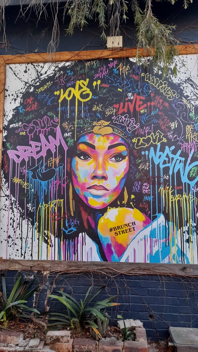 brujaporras's tweet photo. En el arte, hay una expresión que antes no me gustaba y ahora me fascina. El arte callejero. Antes de llegar a Sudáfrica me parecía que era solo rebeldía y que solo afeaba el entorno. Pero ahora lo veo #conbuenosojos . En el centro de Johannesburgo, edificios, postes, columnas, muros tienen el arte y los sentimientos que aproximadamente 300 artistas expresan. El centro de Johannesburgo tiene muchos edificios en mal estado y el gobierno asigna esos espacios para que alguno de ellos se exprese. Y entonces aparece el color, las formas, escenas impensables, momentos de la sociedad en el presente y en el pasado. Y es un arte que no tiene fronteras. Hay algunos artistas que tienen un tema específico. Mi preferido es Falko. Su tema son los elefantes. Pero para él fueron también un proyecto. El cambiar la percepción que tienen los habitantes de su entorno y también de quienes visitan esos lugares. Dijo alguna vez que, poner color en una favela descuidada, hace que deje de serlo. Y a donde iba dentro del país, buscaba esos lugares abandonados para darles color. Y eso precisamente es lo que he visto en cada lugar. Aquí en Brasil también tienen una enorme influencia del arte callejero. A veces es difícil ir a un museo, y en algunos lugares tenemos el arte abriendo solo la puerta de nuestras casas o mirando por la ventana.