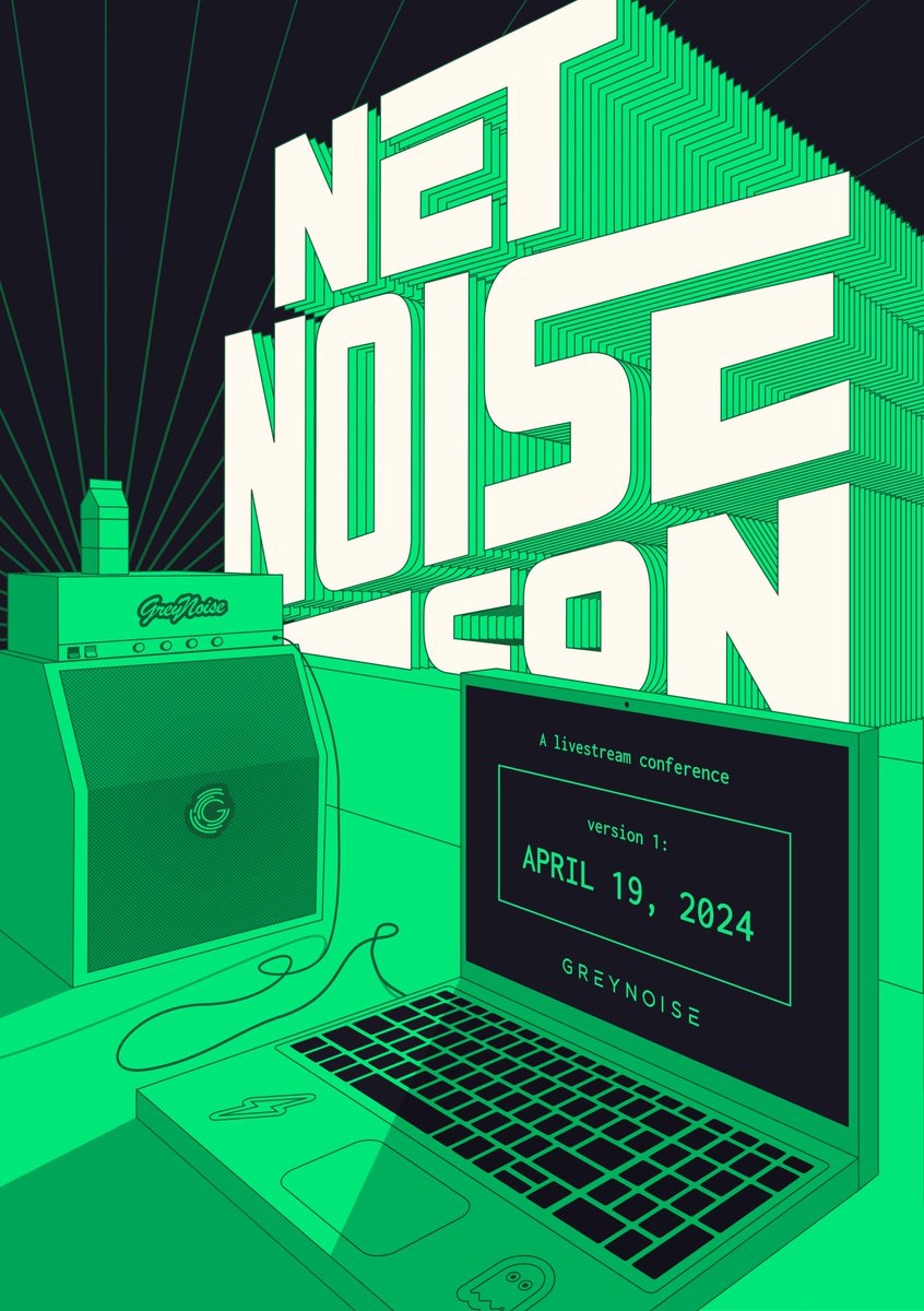 We have 4+ hours of live content planned for this Friday at <a href="/GreyNoiseIO/">GreyNoise</a> NetNoiseCon!

Featuring <a href="/mattjay/">Matt Johansen</a>, <a href="/kimb3r__/">kimber ✨</a>, <a href="/hrbrmstr/">boB Rudis 🇺🇦 🐘@hrbrmstr@mastodon.social</a> + many more!

Signup to receive a reminder: info.greynoise.io/community/netn…