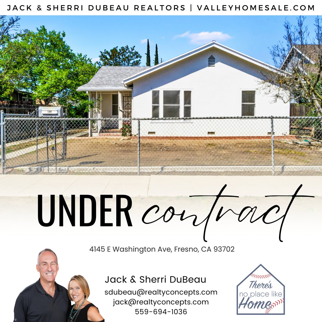 Thrilled to announce we are officially under contract on 2 listings! 🎉 A huge congratulations to our wonderful clients - your trust and partnership mean the world to us.✨ 

Looking to buy or sell? Let's connect and get you moving!

📞 559-694-1036
 valleyhomesale.com