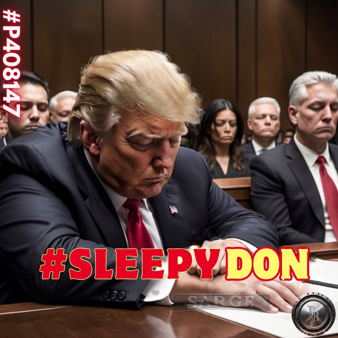 Donnie, your election interference trial is lulling you to sleep…don’t worry though, low energy in the middle of the day #SleepyDon…means you e been projecting again. lol he has the nerve to use that phrase on President Biden when he can’t even stay awake in the middle of the…