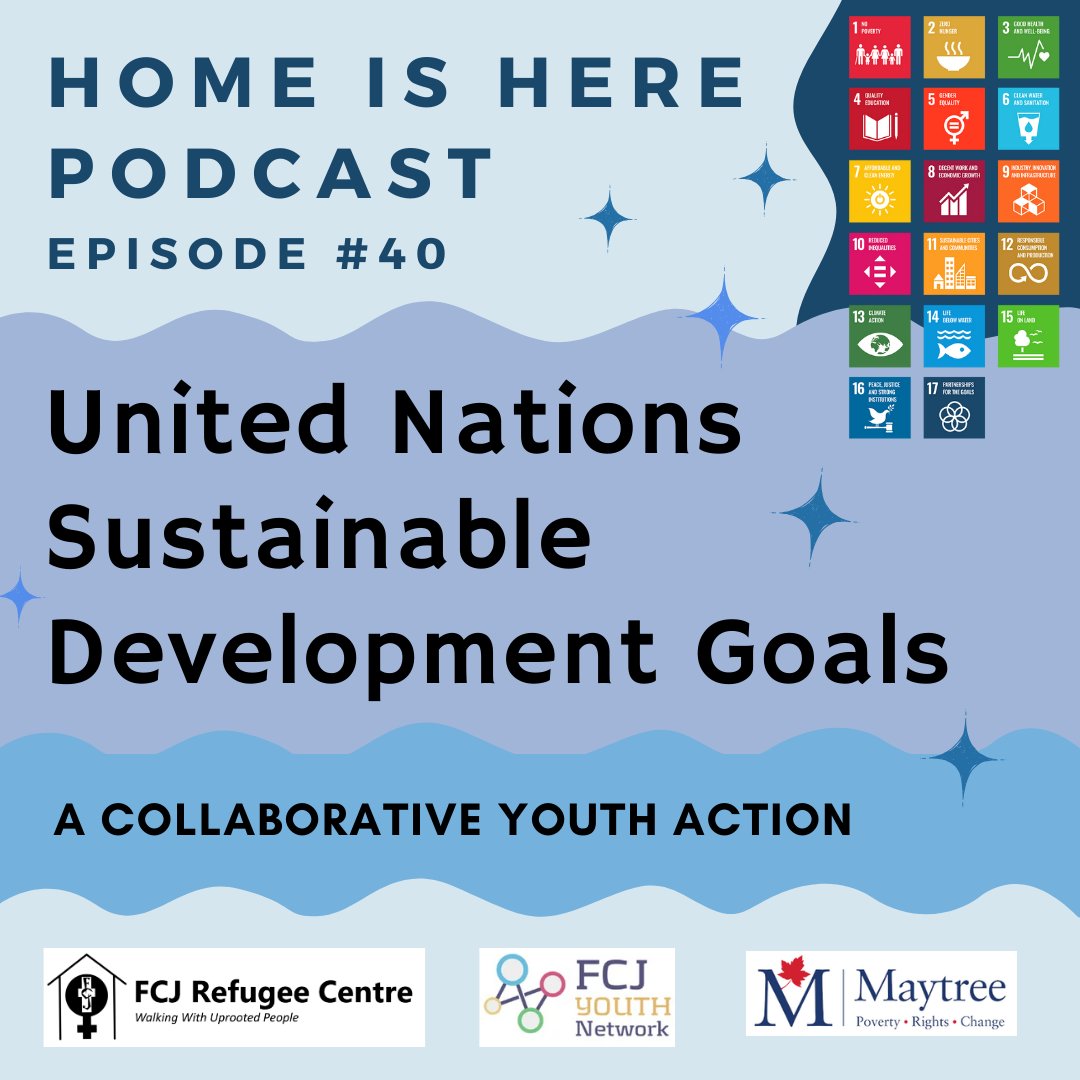 🎤New podcast episode! Our Youth Network, in collaboration with Mary Ward Centre, Sisters of St. Joseph of Toronto and the CCR Youth Network, is immersed in a project to delve deeper into the United Nations Sustainable Development Goals. Listen here! 👇 fcjrefugeecentre.org/podcast/episod…