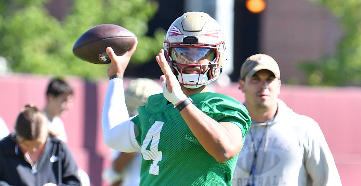 Florida State quarterback DJ Uiagalelei, one of the Seminoles' big recruiting wins in the transfer portal, signed an NIL deal with The Battle's End collective. Story: on3.com/nil/news/flori…