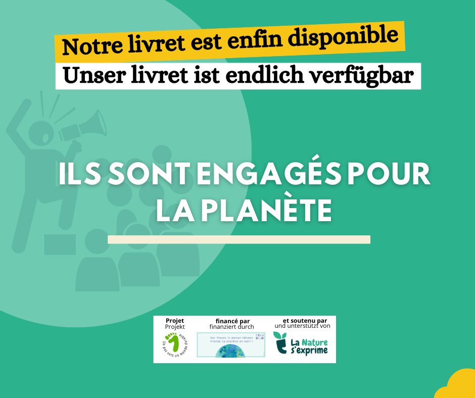 La nature s'exprime (@lanatursexprime) on Twitter photo La premiĂšre ressource de notre projet âUn pas vers un monde durableâ est enfin prĂȘte Ă ĂȘtre dĂ©voilĂ©e đ€©. Il a Ă©tĂ© baptisĂ© âIls sont engagĂ©s pour la planĂšteâ đ.
đCâest un livret numĂ©rique qui raconte lâhistoire de 10 jeunes francophones et allemands engagĂ©s pour la planĂšte đ. La premiĂšre ressource de notre projet âUn pas vers un monde durableâ est enfin prĂȘte Ă ĂȘtre dĂ©voilĂ©e đ€©. Il a Ă©tĂ© baptisĂ© âIls sont engagĂ©s pour la planĂšteâ đ.
đCâest un livret numĂ©rique qui raconte lâhistoire de 10 jeunes francophones et allemands engagĂ©s pour la planĂšte đ.