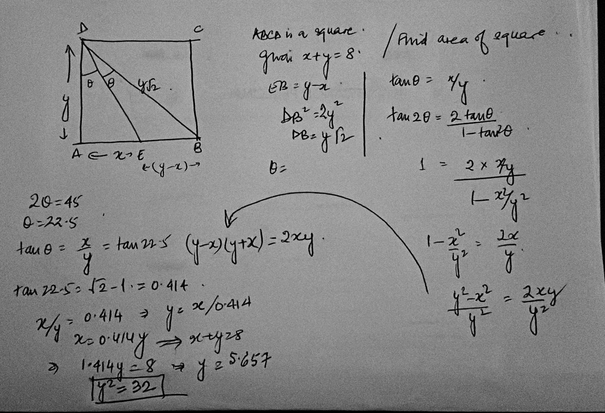 Area = 32 sq units #MojoMathsMasti