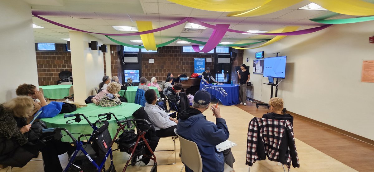 We spent some time last week participating in a special presentation at @ProjectFIND_NYC discussing Irritable Bowel Syndrome during IBS Awareness Month. We were glad to take part and answer some questions and talk about IBS' impacts on our older community members.