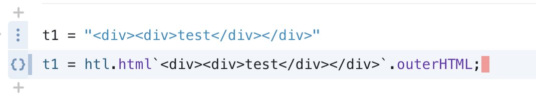 Daniel3790y's tweet image. In observable, htl.html is a preferable way over html. There're some differences between these two. From document, one is "Whitespace around the top-level node is enclosed in a span, not trimmed".
#ProgrammingParadigms
@KhouryCollege