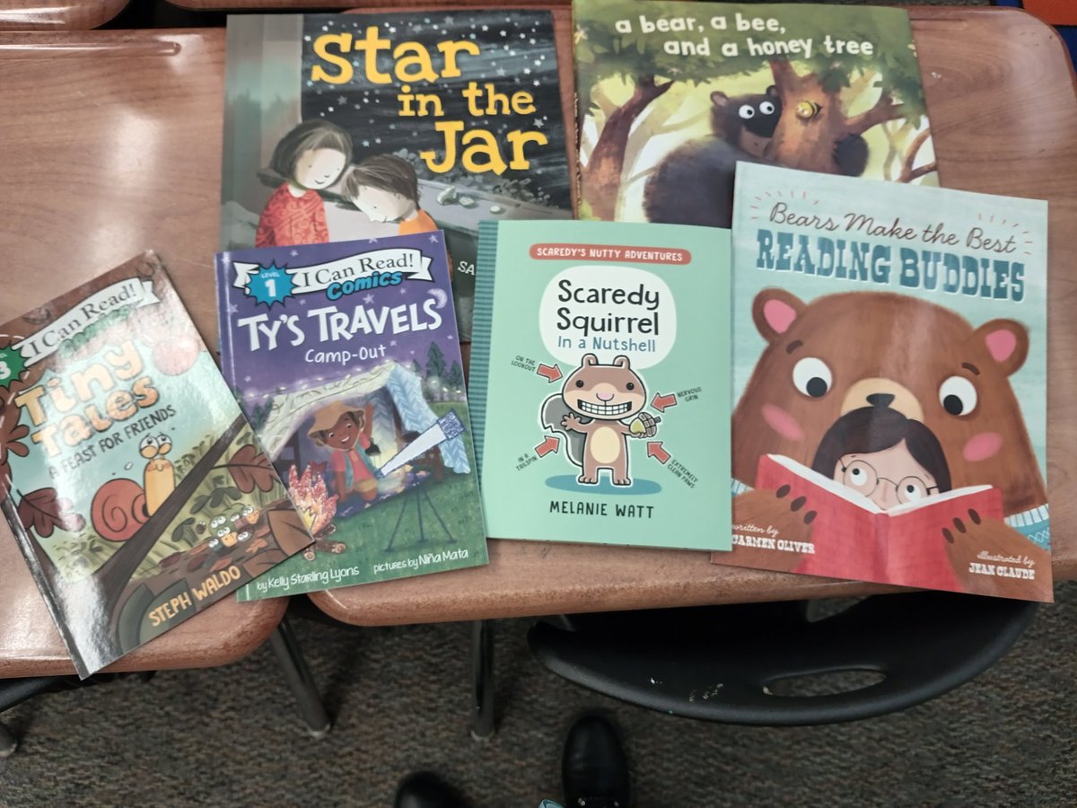 Thank you @FirstBook for our new books! We got all of these for $7.50 thanks to a $20 off promo code! I have happy 2nd graders in my class!