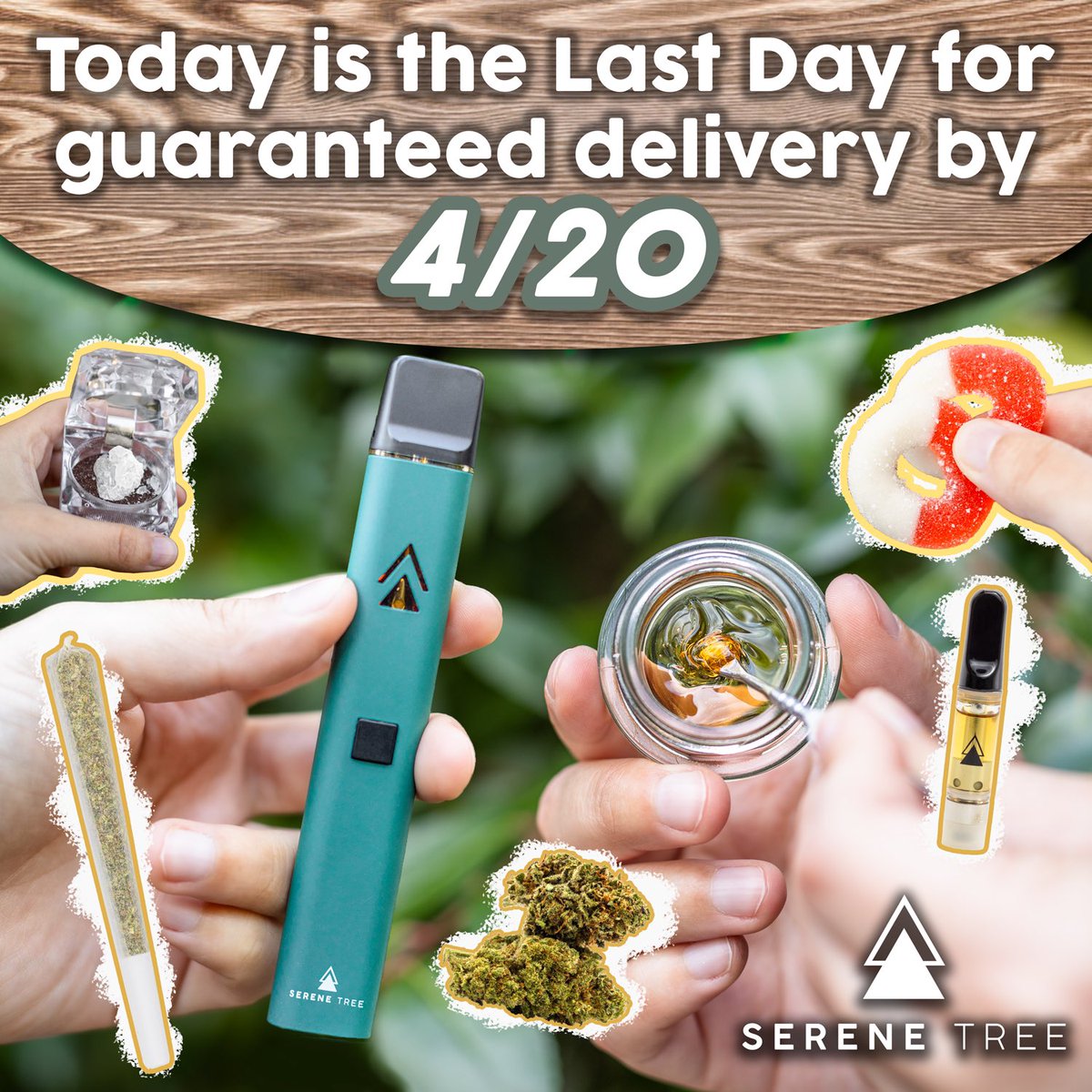 SereneTreeCBD's tweet photo. Hey everyone, today is the 15th of April and you all know what's at the end of the week... Be sure to get your order in today so you'll have it in time for highest time of the year!

https://t.co/FOYhvemCVM https://t.co/N2Za34dQy0