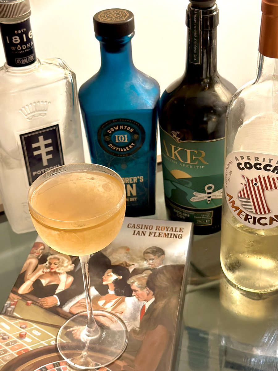 Two more months to #WorldMartiniDay on 15 June!

So as it’s also #MartiniMonday, we made a stirred Vesper Martini since it was the 72nd anniversary of Casino Royale’s publication last Sat, not that we needed any excuse.

What will you enjoy for World Martini Day?