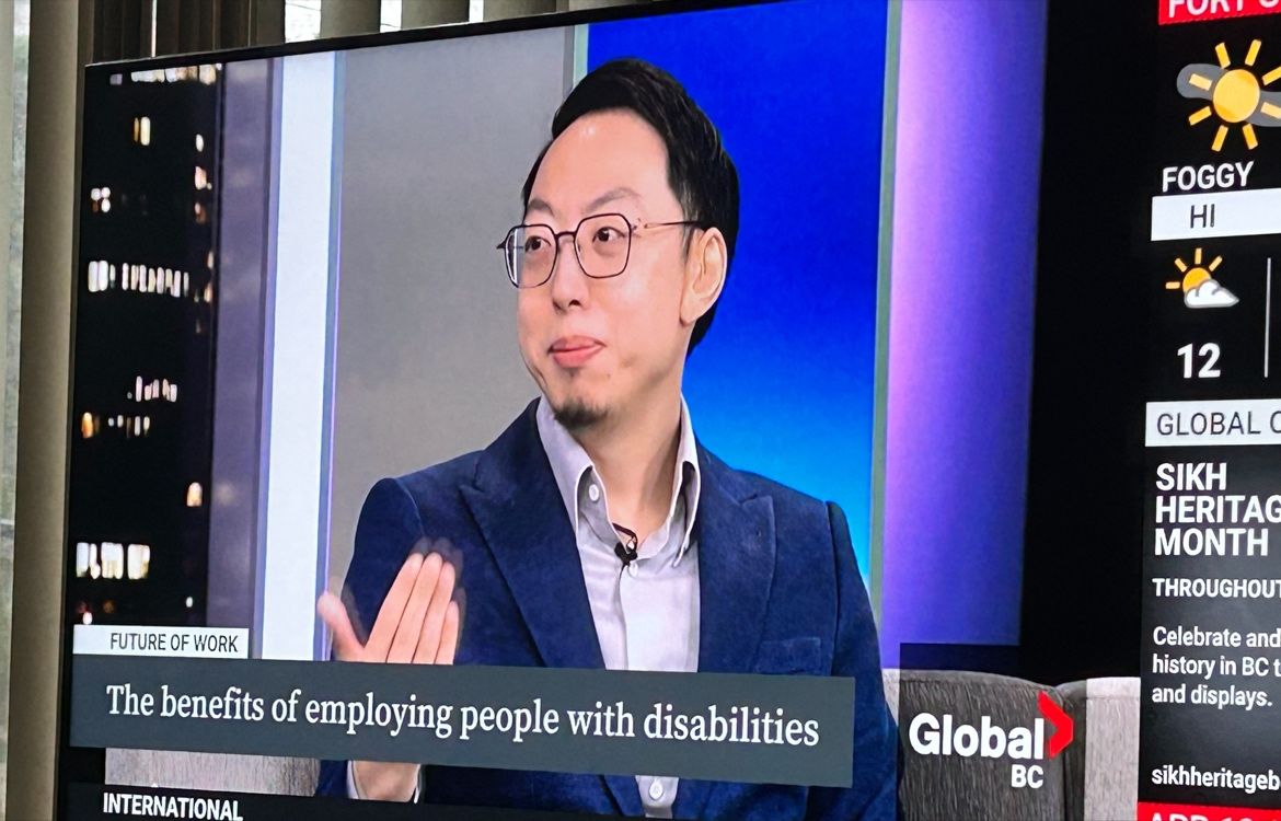 Did you see our Associate Director Yat Li on @GlobalBC Friday morning? He spoke to the benefits of inclusive hiring for both the employee and employer, from the perspective of having been both as a person with a disability himself. Watch the segment: globalnews.ca/video/10419396…