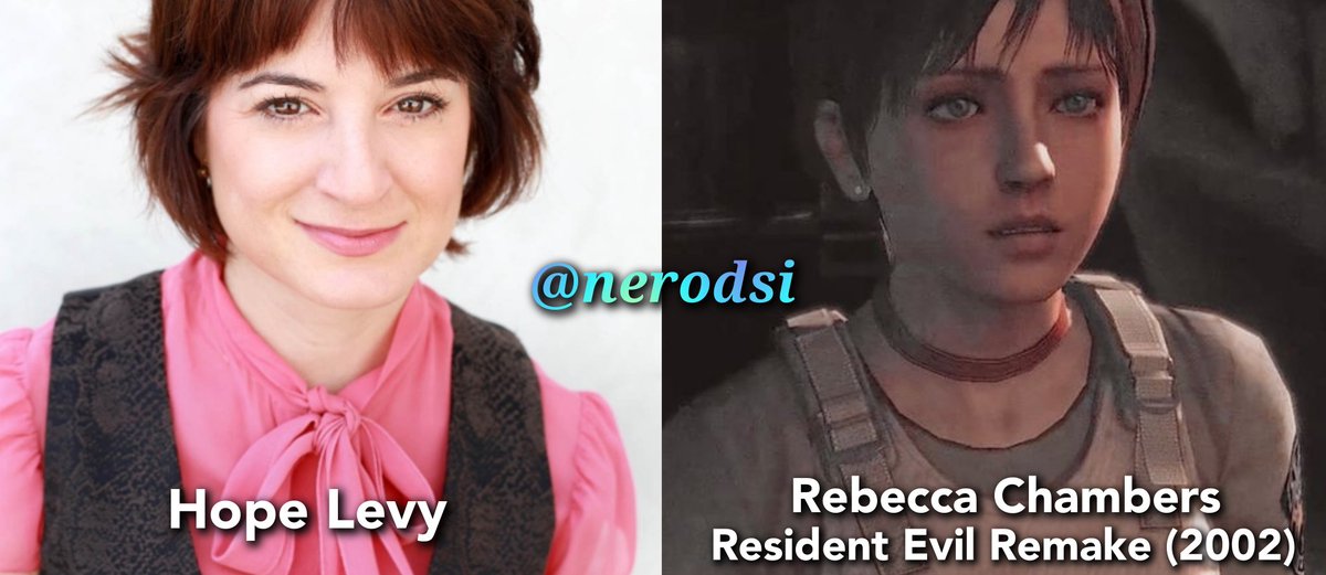 Hope Levy is the voice actress for Rebecca Chambers in Resident Evil Remake (2002) 

(Made by me)

#ResidentEvil #REBHFun #REBH28th #RE #ResidentEvilRemake #Biohazard #RebeccaChambers #collage #survivalhorror #Capcom