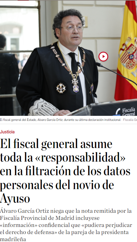FroilLannister's tweet photo. El Fiscal General da una rueda de prensa para reconocer que ha cometido un delito, pero no lo hace para dimitir a continuación, sino para enorgullecerse de ello. El sanchismo vive en una esquizofrenia permanente. https://t.co/Zc6k4dxmUA