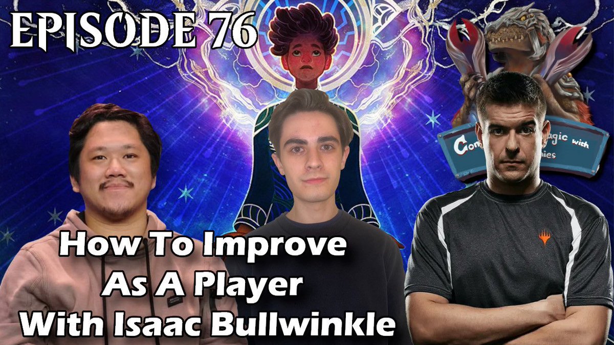 Episode 76 of the Karnies features me, @JavierDmagic, and our teammate @Bullwinkkle6705 talking about how to improve as a Magic player! We've thought a lot about this topic before and Isaac was the perfect fit for it - we think we gave good advice! Link: youtu.be/55B5WHle7VA?si…