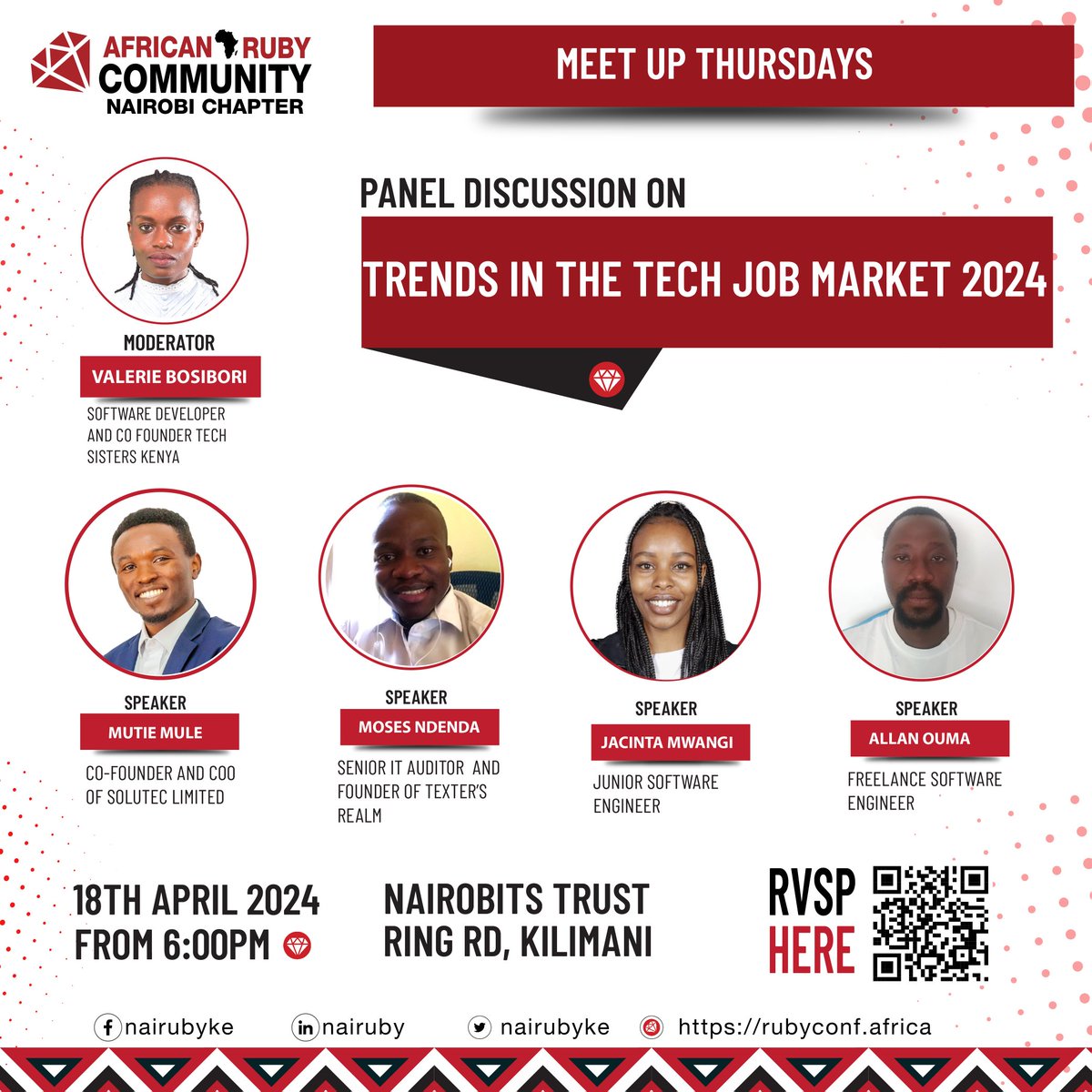 🚀 Exciting Panel Discussion Alert! Join us for "Trends in the Tech Job Market 2024" 📈 Don't miss this chance to explore the future of tech careers and network with industry leaders! Limited seats available.