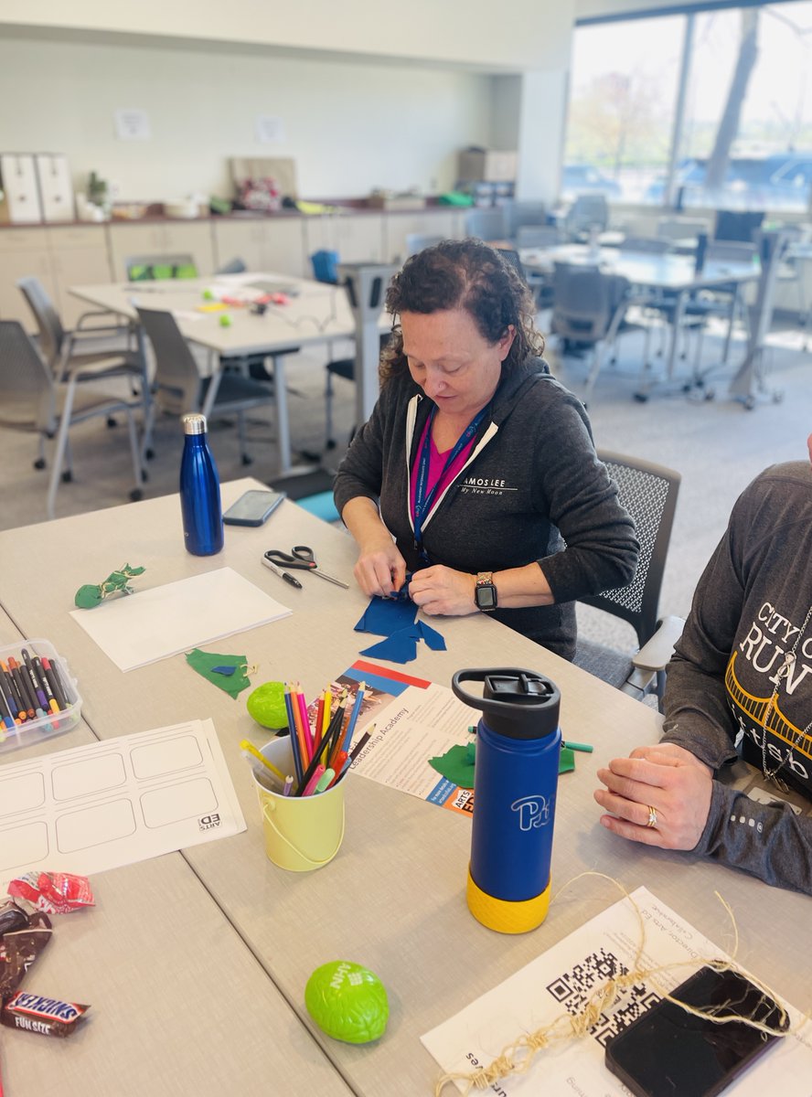 We are back at @AlleghenyIU3 for Educator Self-Care Day hosted by Project SEEKS SES working with teachers on using storytelling for healing ❤️ #ArtsEd