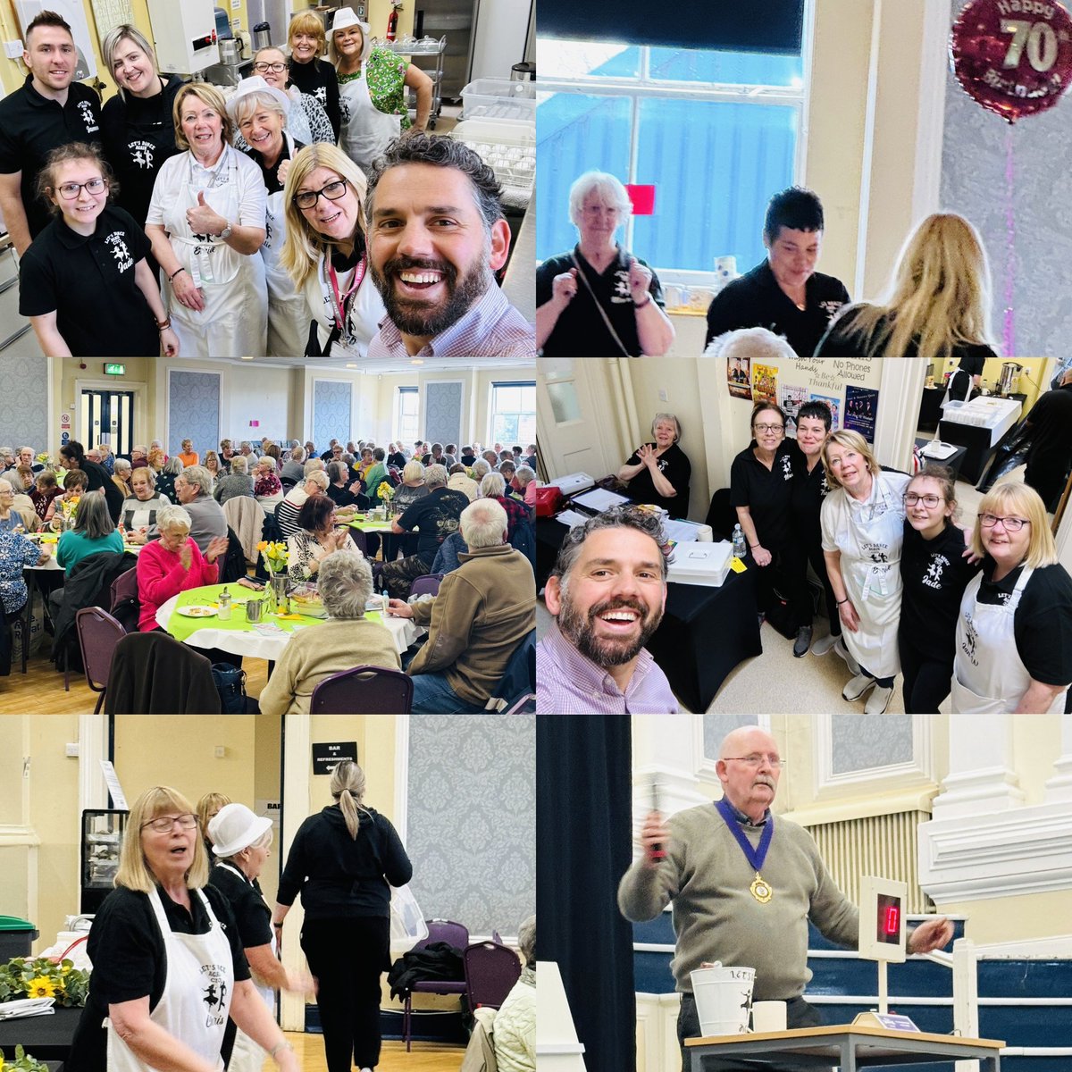 Wonderful to revisit Let’s Dance Again💃❤️ in Wednesbury - amazing volunteers and atmosphere👏 I wasn’t expecting to be asked out on so many dates when delivering drinks and treats to tables. Nor the invitation to arrest a couple of ladies.😂👮‍♂️