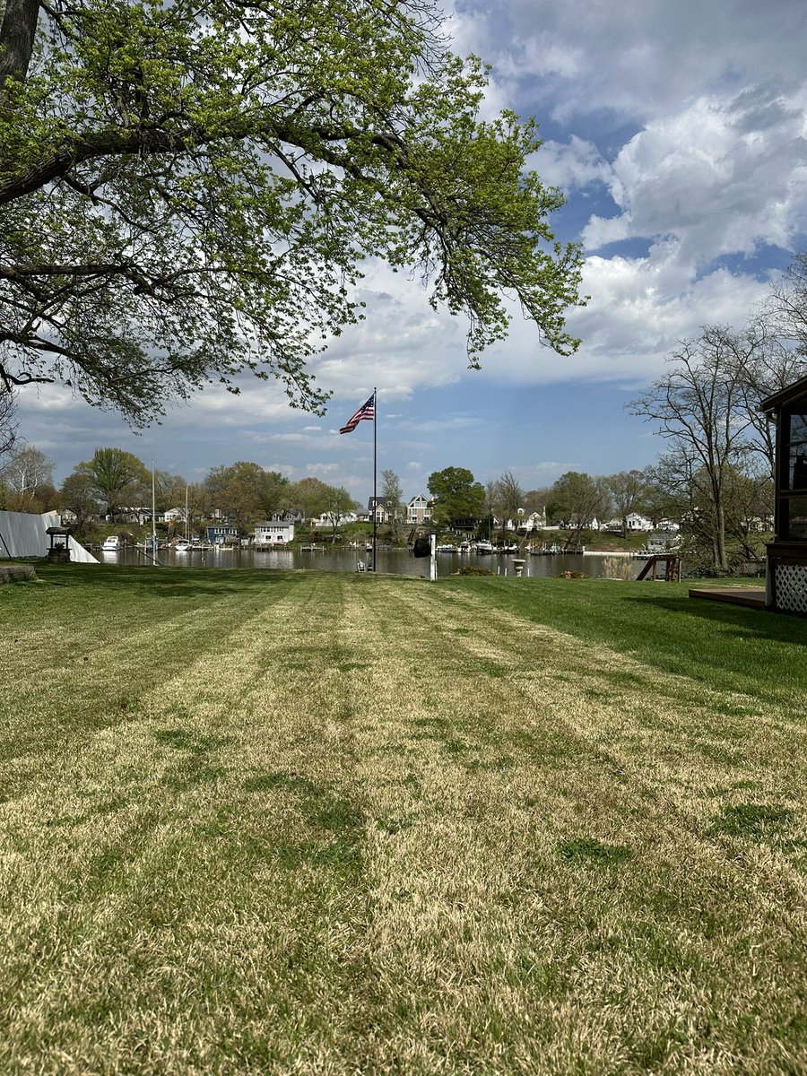 Fresh cut. New flag and flagpole. Keep lurking, psychos.