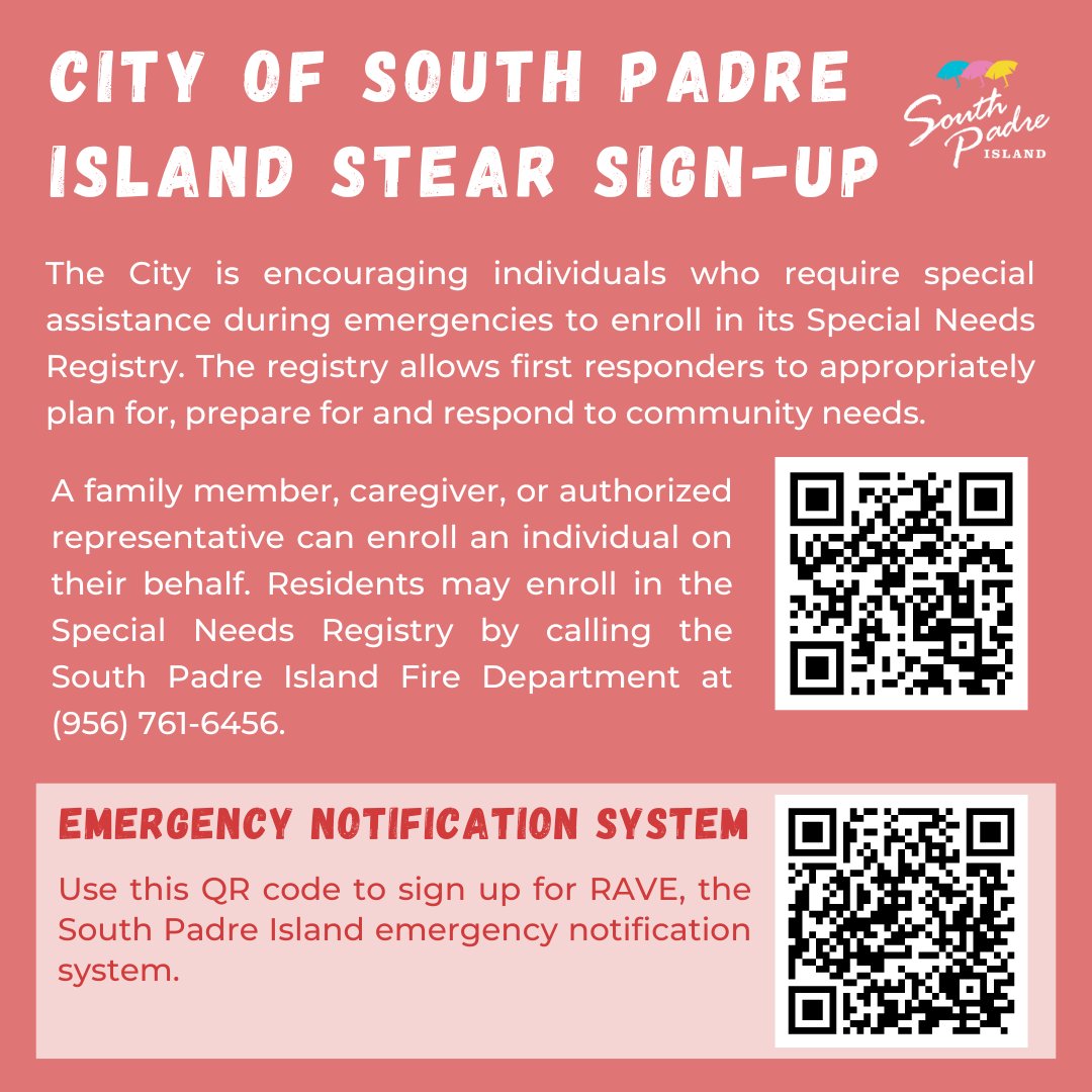 Use this link to access the registry. forms.gle/83FpfBE3B59Aep… Here is our RAVE link so that you can sign up for our emergency notification system. smart911.com/smart911/ref/r…