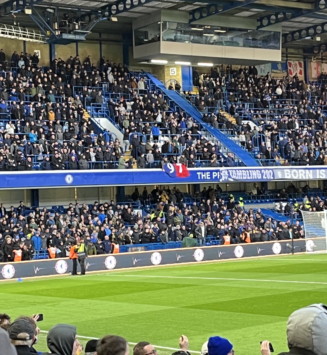 Everton fans’ tribute at Chelsea #JFT97