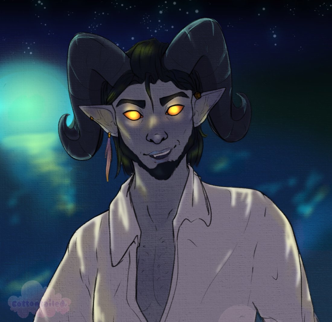 Cotton_tailed's tweet photo. Damian from Roll already. Finally caught up on episode 2! Can't wait to see the next one. 

#Rollalready #dndoc #DndCharacter #tiefling #Digitalart https://t.co/vZni00HFdl