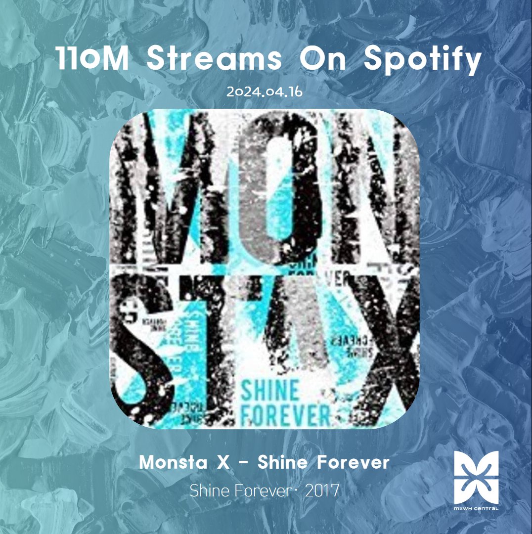 [#MX_STREAMING] Spotify 2024.04.16 KST

Shine Forever (2017) has reached 110 million total album streams!

Listen here: open.spotify.com/album/3rrZlvTQ…

@OfficialMonstaX
#MONSTAX #MONSTA_X #몬스타엑스