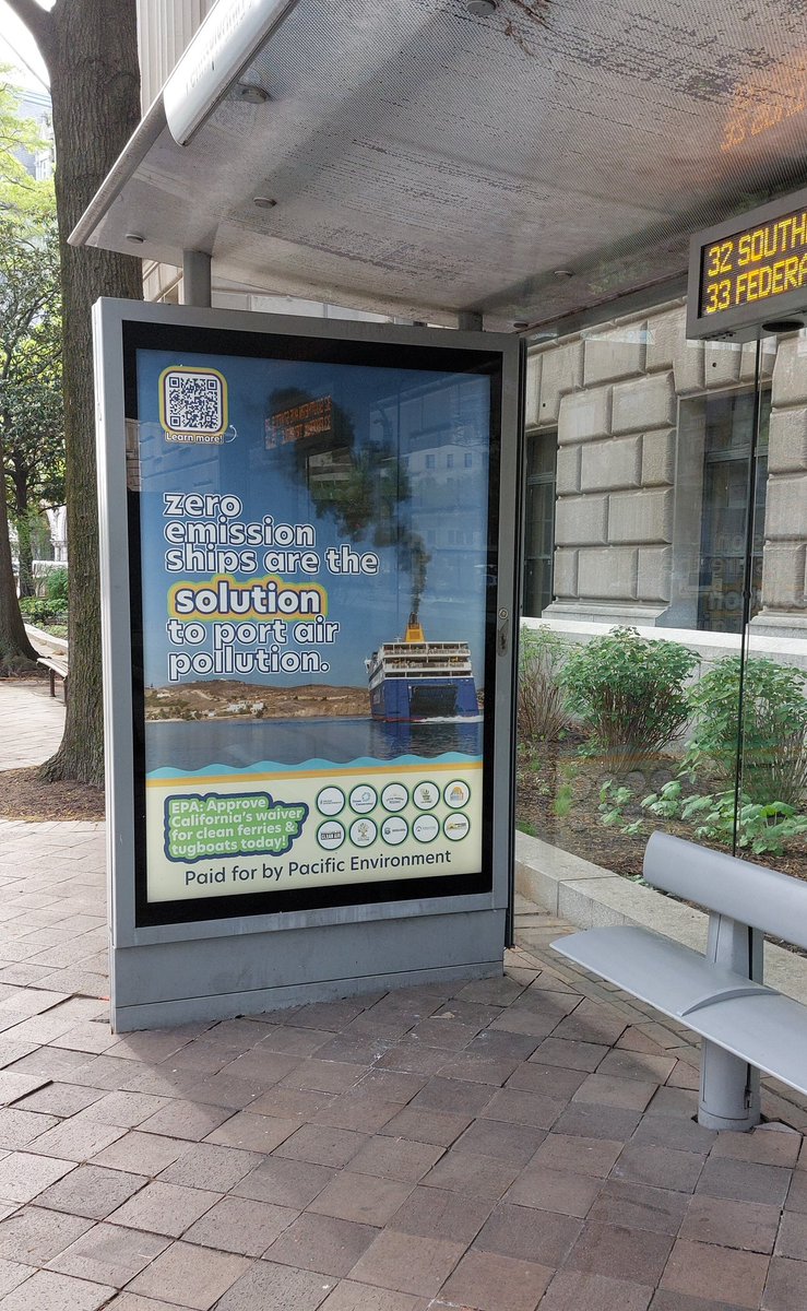 Let’s get ferries, tugboats and all other harbor craft off of diesel 🚫🛢️

Our partners at @pacenvironment are running ads in Washington, DC to ask @EPA to approve the waiver for Commercial Harbor Craft! #ZeroEmission